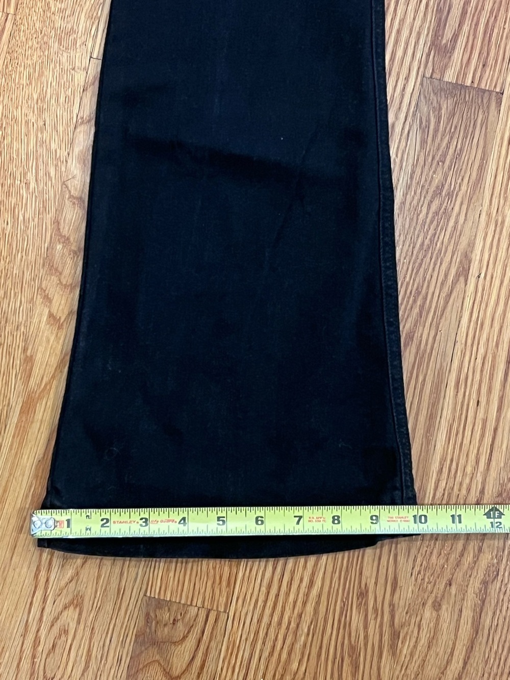 Spanx Flare Jeans Clean Black Pull On Stretch 20326Q Size Medium - Picture 8 of 9